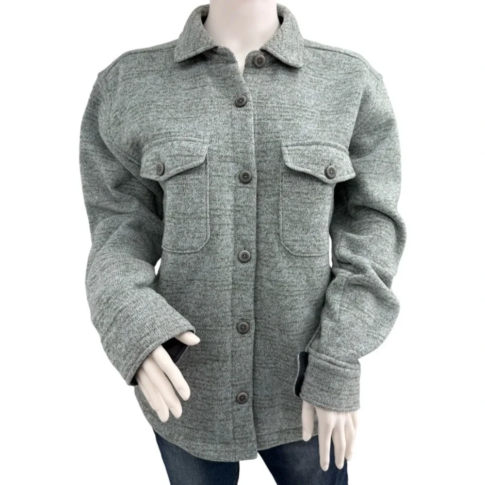 PRANA Medium Thermal Fleece Shacket Shirt Jacket Gorpcore‎ Utility Granola Girl
